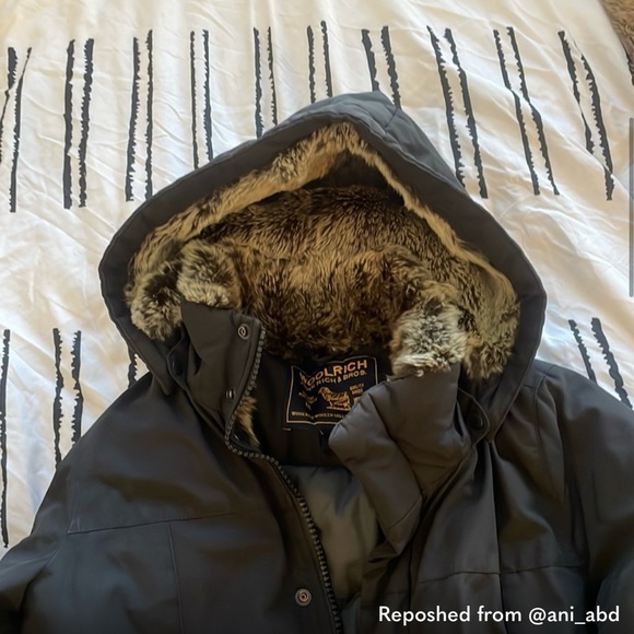 Woolrich Coat with rabbit fur x small - Picture 4 of 11